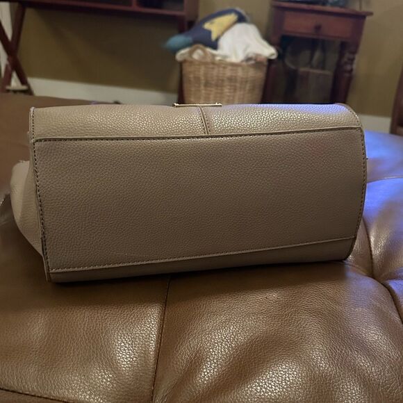 Bebe Leather Metal Handled Handbag Tassel Purse - Picture 9 of 10